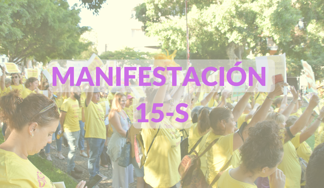 Manifestación 15- S. Por los derechos sociales de Canarias, Salimos a la calle