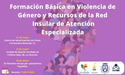 Formación básica en Violencia de Género y Recursos de la red Insular de Atención Especializada