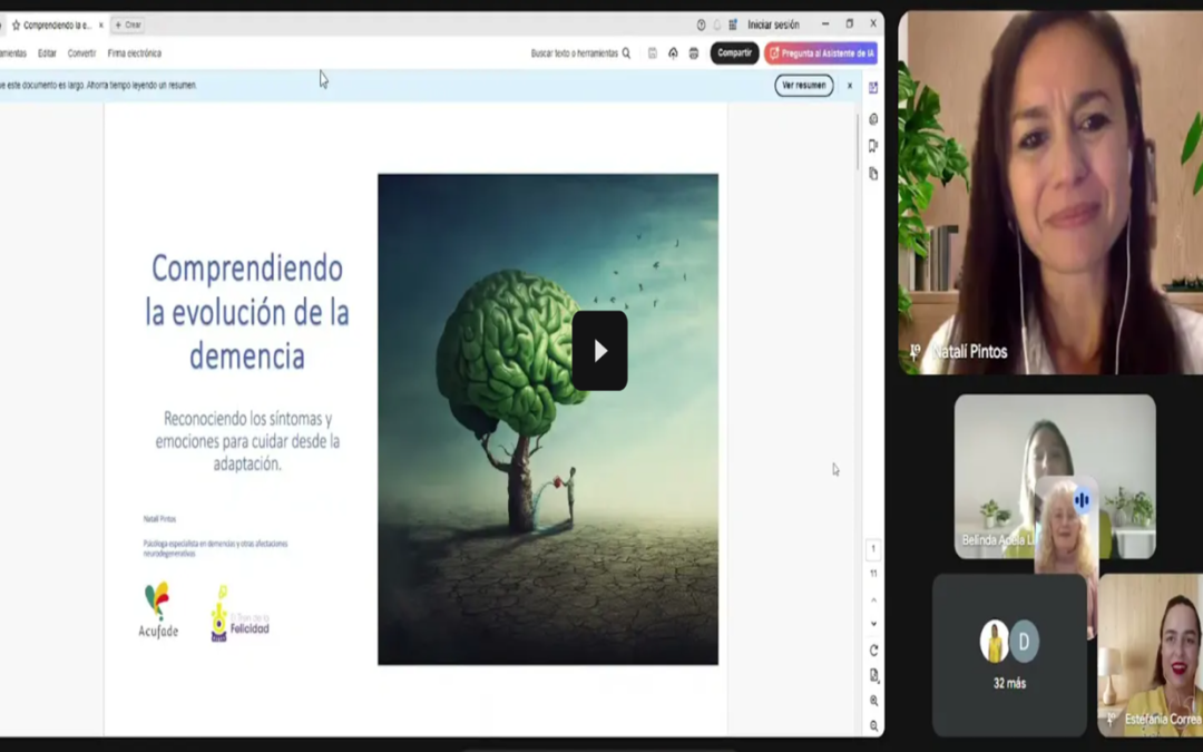 Comprendiendo la evolución de la demencia. Reconociendo los síntomas y emociones para cuidar desde la adaptación.
